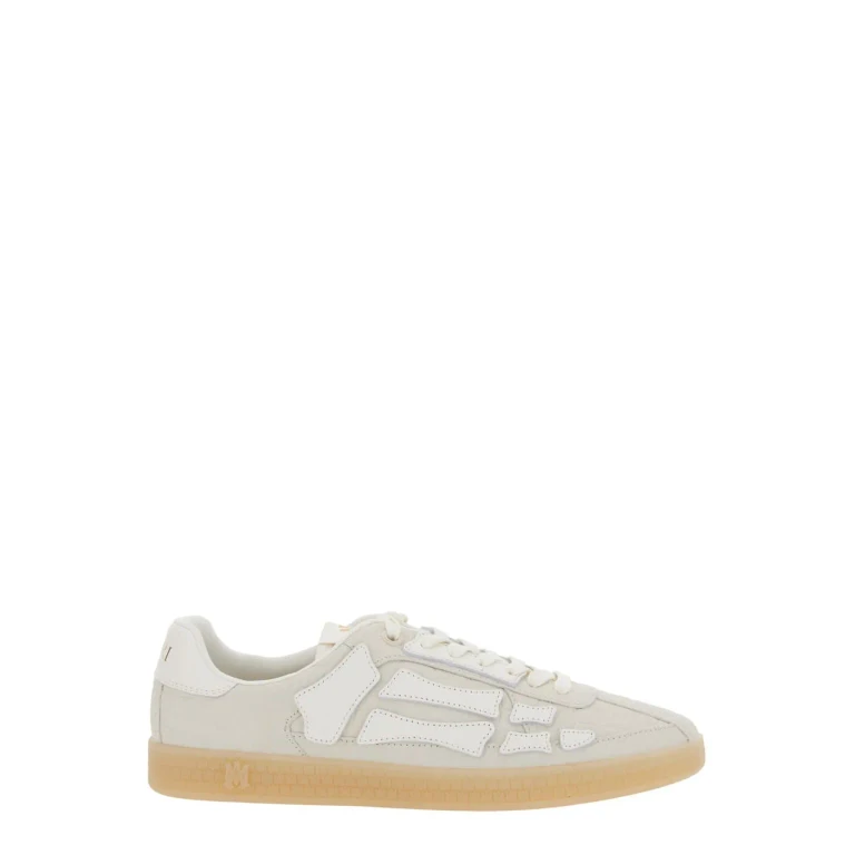 AMIRI skel Top Grey Low Top Sneakers With Logo Patch On The Tongue And Logo Lettering On The Heel In Leather Man