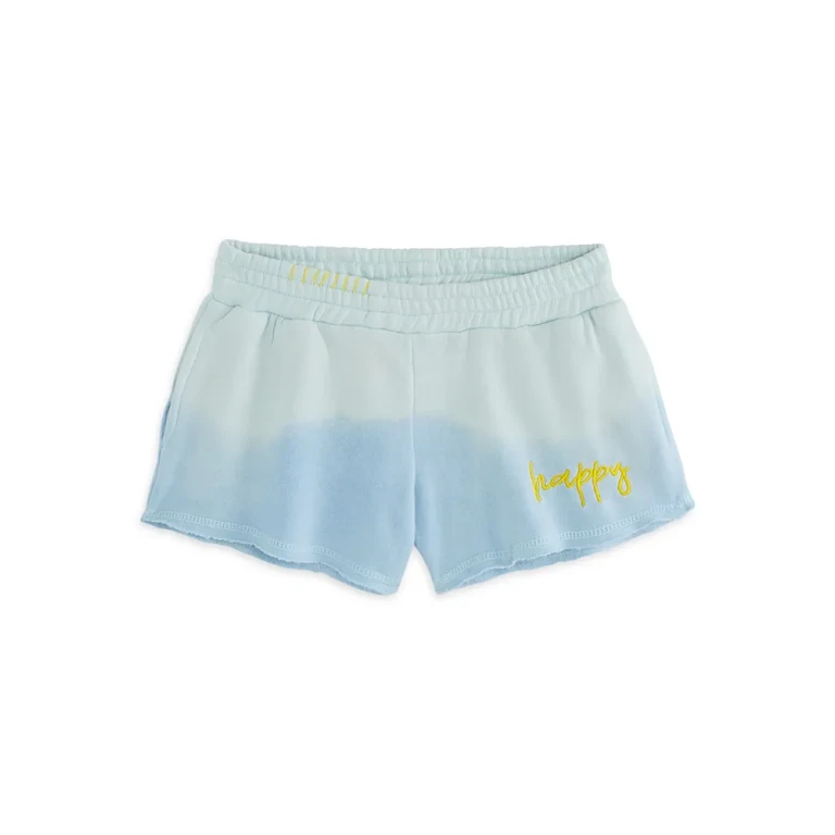 Vintage Havana Girls' Embroidered Happy Shorts - Big Kid