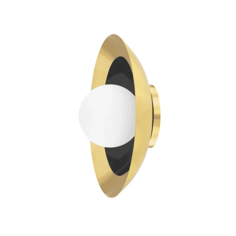 Aged Old Bronze LED Wall Sconce from the Tobia Collection