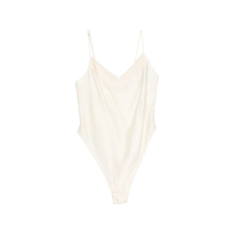 Forte_Forte Silk Satin Bodysuit