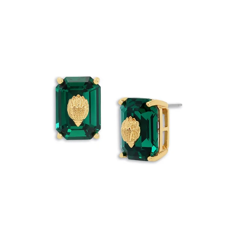Kurt Geiger London Signature Crystal & Eagle Head Stud Earrings