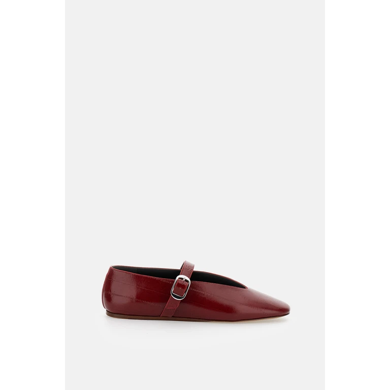 LE MONDE BERYL Flat shoes Red Calf Leather - Women
