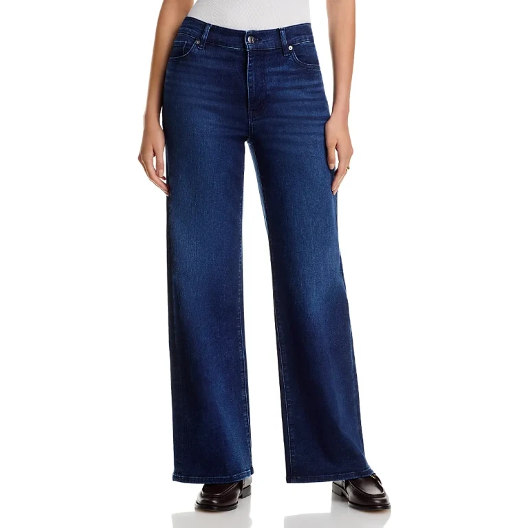 Le Slim High Rise Palazzo Jeans in Trick