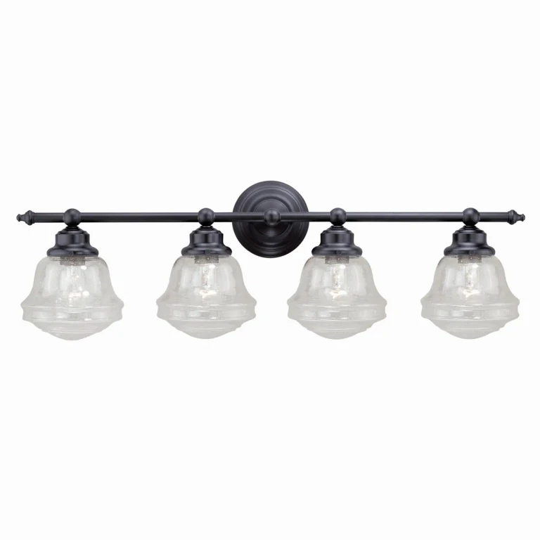 Huntley 4-Light Bathroom Vanity Light in Oil Rubbed Bronze