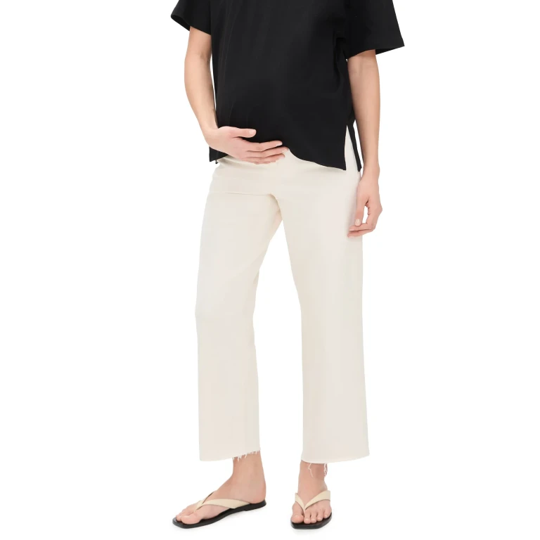 Madewell Maternity Perfect Vintage Wide Crop Jeans Vintage Canvas 27