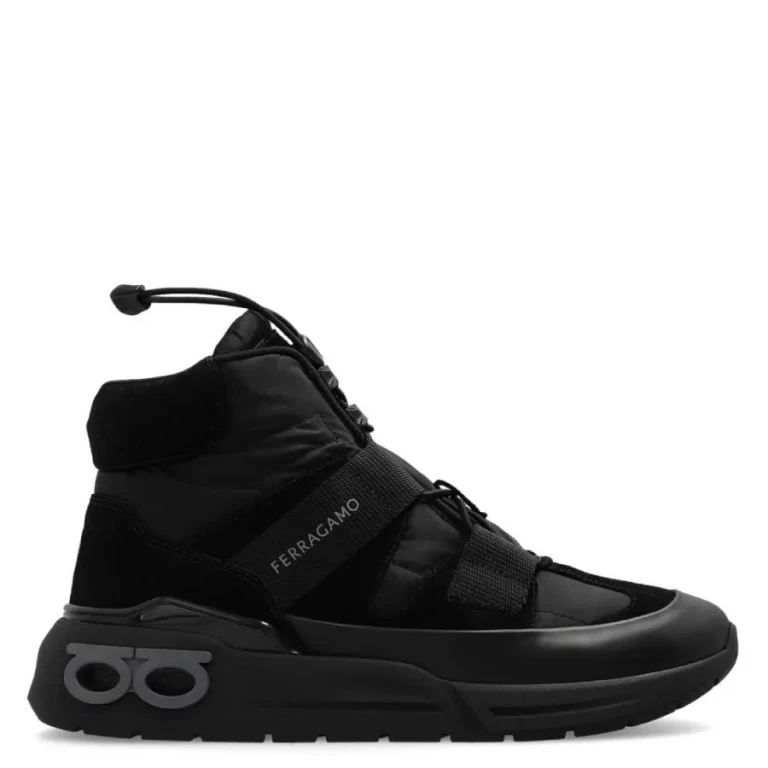 Cosma High-Top Panelled Sneakers