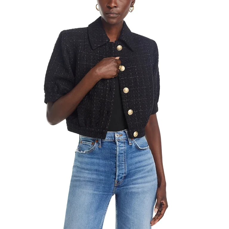 L'Agence Cove Tweed Jacket