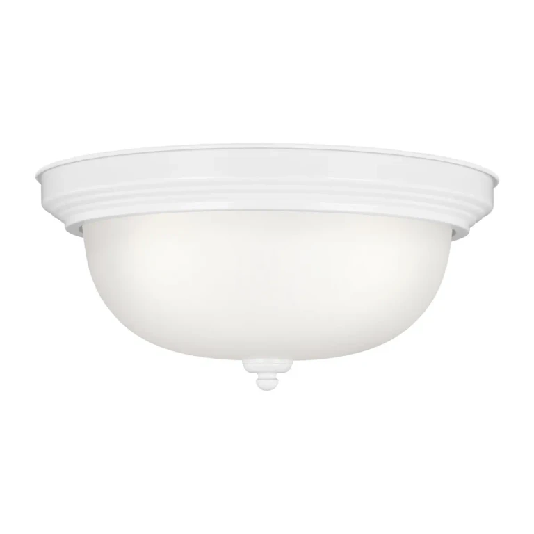 White Three Light Flush Mount from the Geary Collection