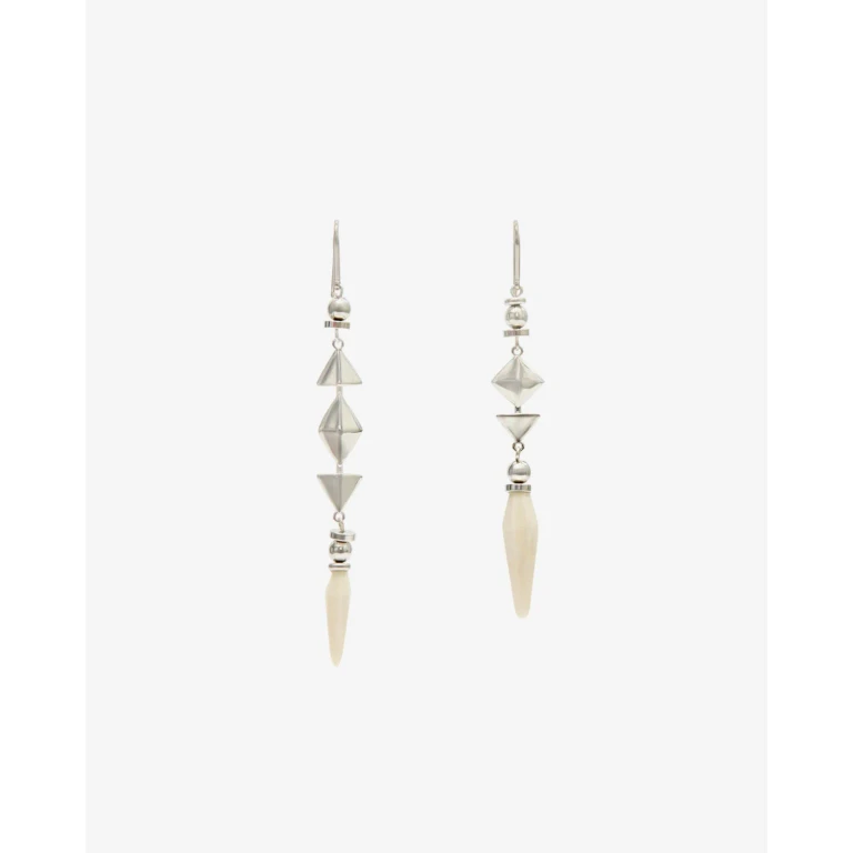 Boucle D'Oreille Ida - Femme - Écru-argenté - Isabel Marant