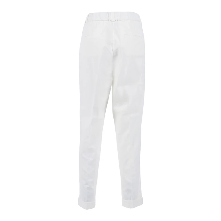 Peserico WOMAN TROUSERS White Pant - Women