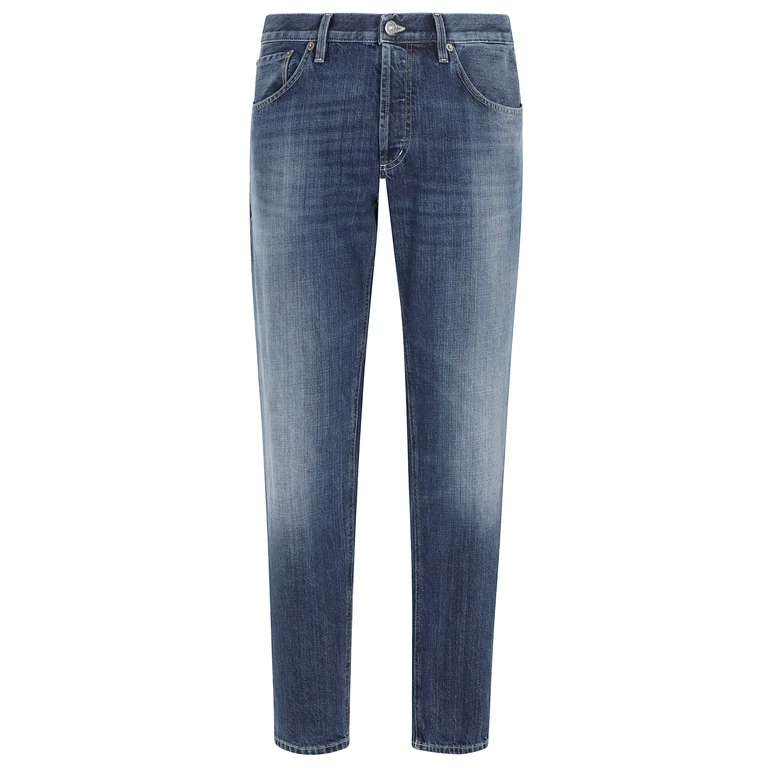 Dondup Jeans 5tasche Carrot Brighton Blue Cotone - Men