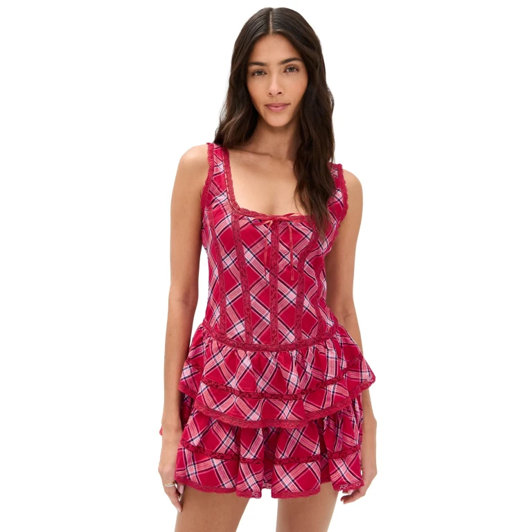 LoveShackFancy Torres Dress Cherry Jubilee 8