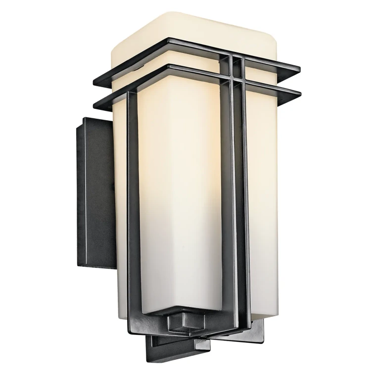 Tremillo 11.75" Small Outdoor Wall Light in Black