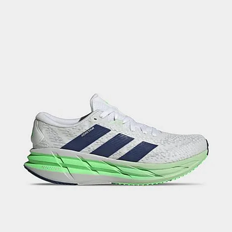 adidas Men's Adistar 4 Running Shoes in Aurora Ink/Preloved Ink/Lime Burst Size: 6.5