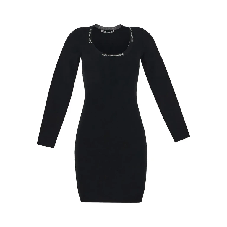 T By Alexander Wang Robe Au Genou - Noir