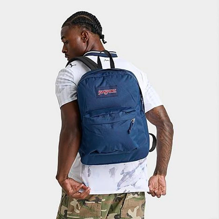 Jansport SuperBreak Plus Backpack (26L) in Navy