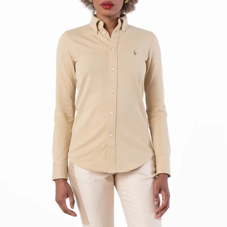 Polo Ralph Lauren Womens Logo Embroidered Cotton Shirt