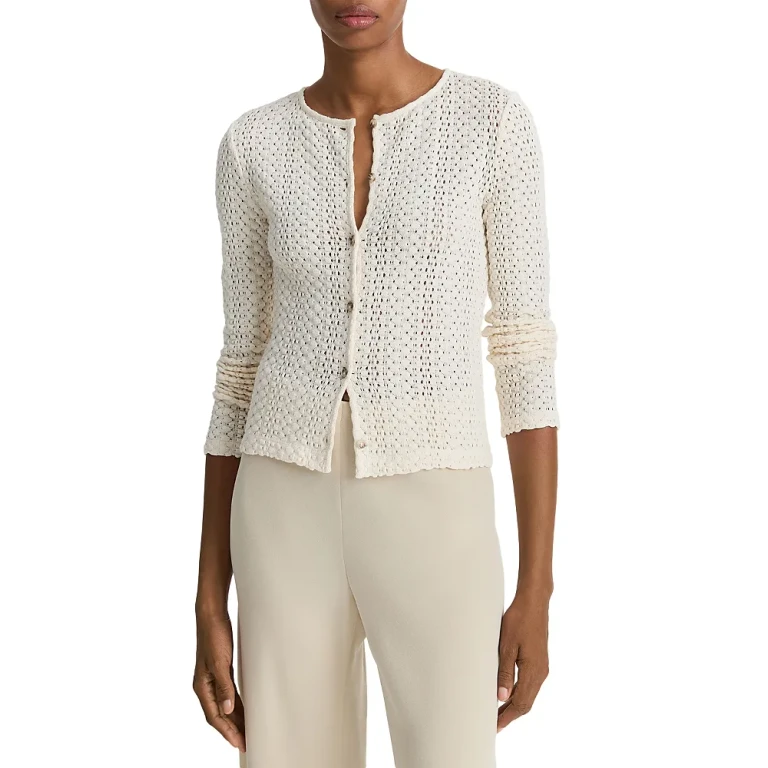 Vince Pointelle Cardigan