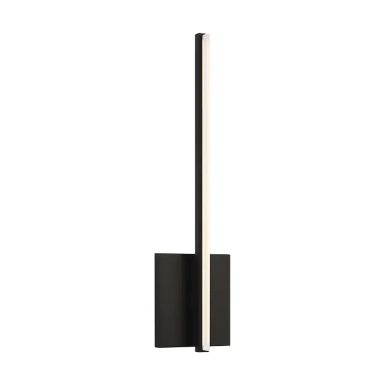 Matte Black LED Wall Sconce from the Kenway Collection