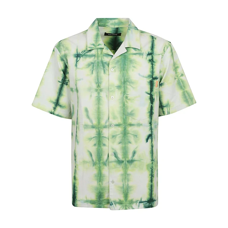 Nahmias Tie-dye Print Cotton Shirt