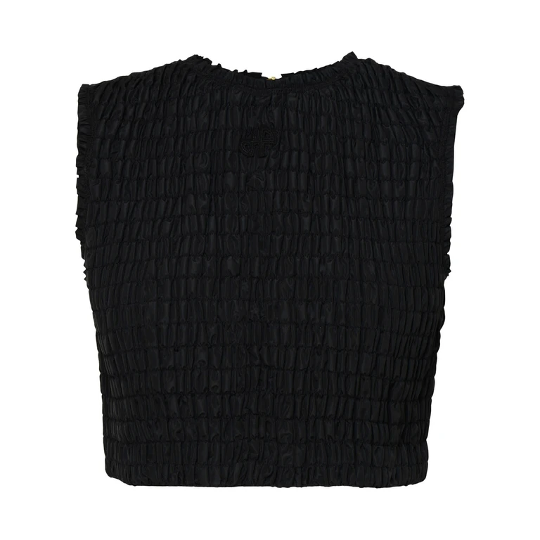 Patou Black Recycled Fault Top