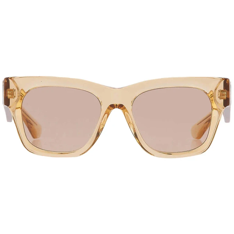 Burberry Light Brown Mirror Gold Square Ladies Sunglasses BE4424 40635A 52