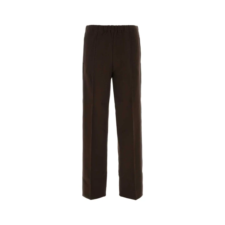 Miu Miu Brown Stretch Viscose Blend Pant