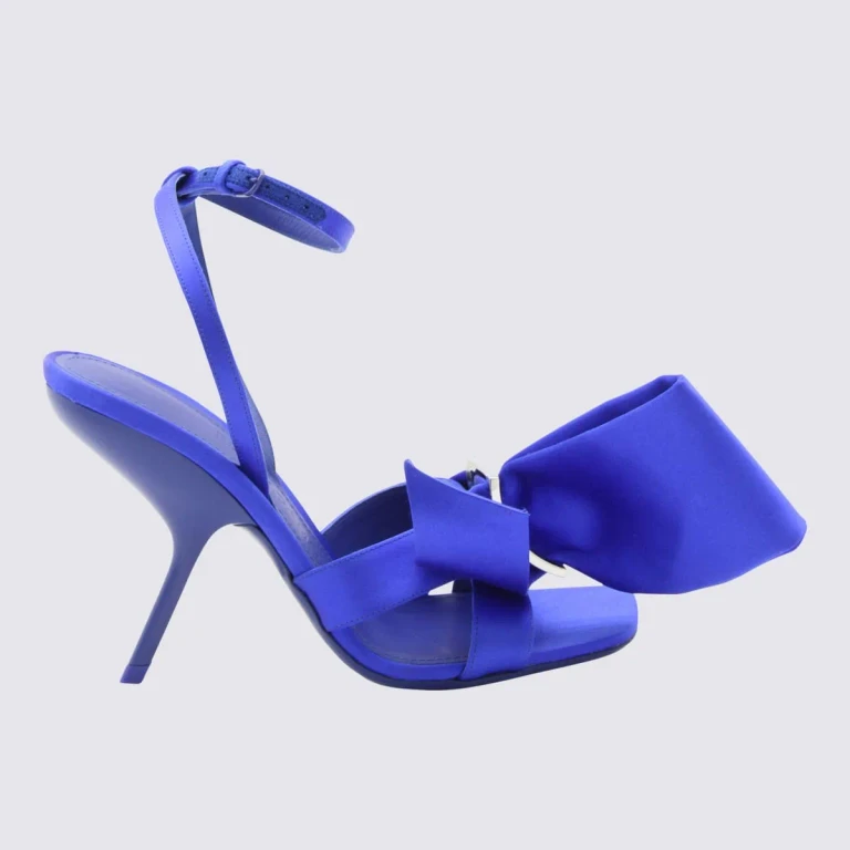 Electric Blue Satin Helena Pumps
