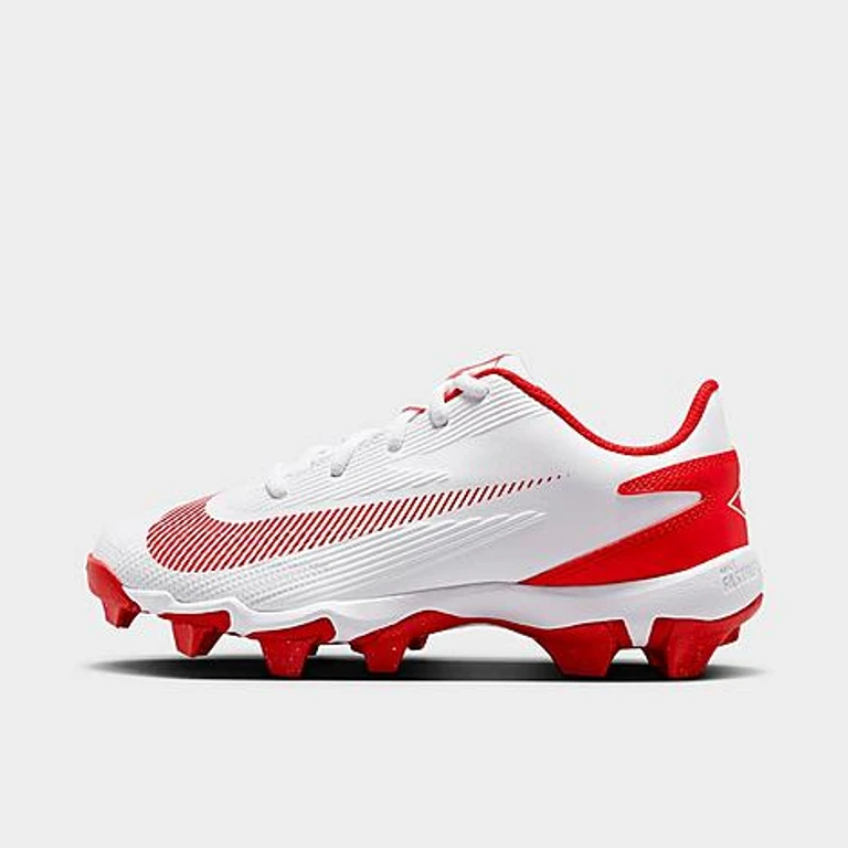 Nike Big Kids Diamond Clutch Baseball Cleats in White/Gym Red/Phantom Size: 1.0