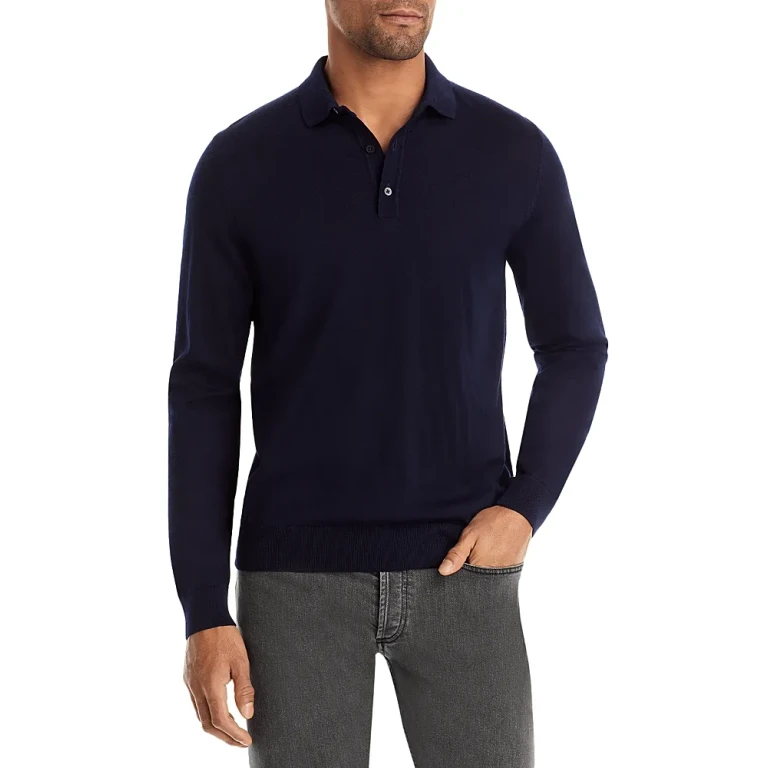 Boss Lancione Long Sleeve Polo Shirt