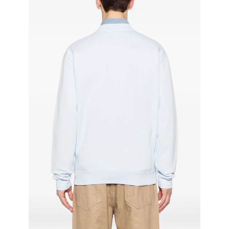 JACQUEMUS Sweaters Clear Blue Principal:cotton - Men