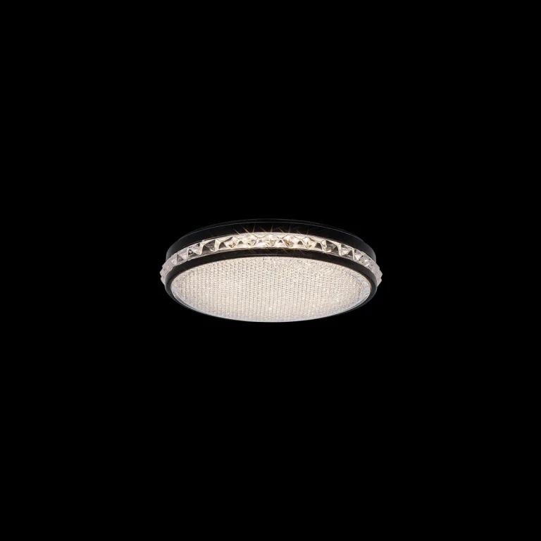 Black LED Flush Mount from the Kristally Collection