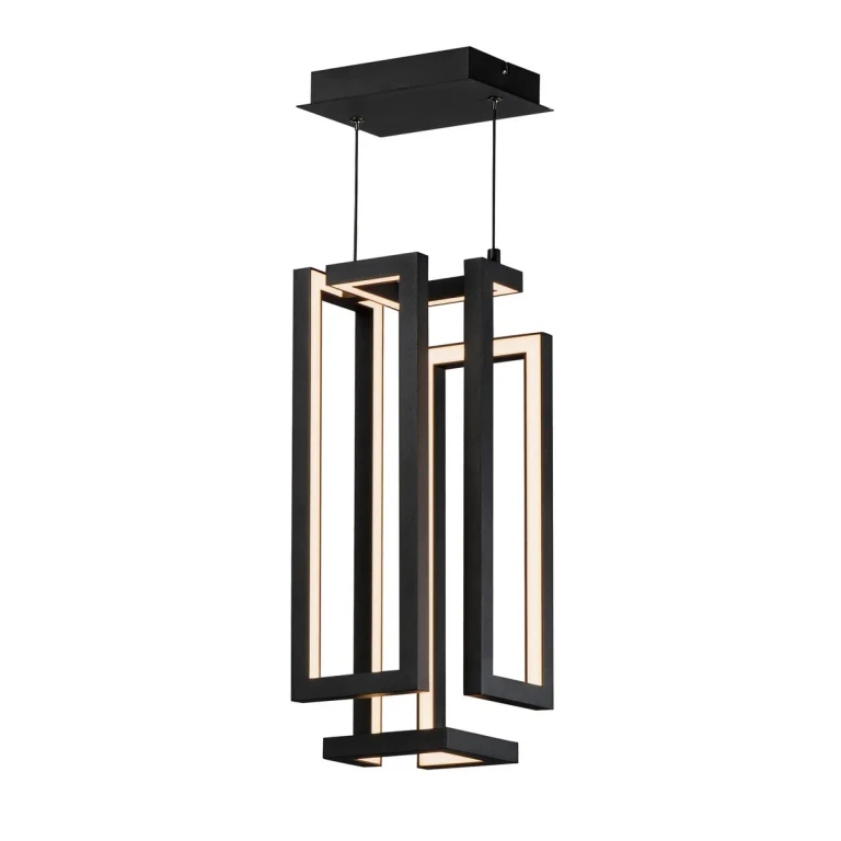 Black LED Pendant from the Penrose Collection