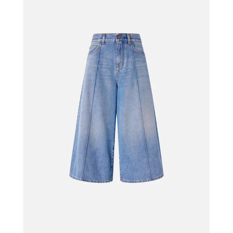 Pinko - Bermuda wide leg en denim - 24