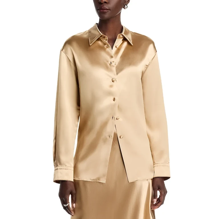 Lafayette 148 New York Fitted Cinched Waist Shirt