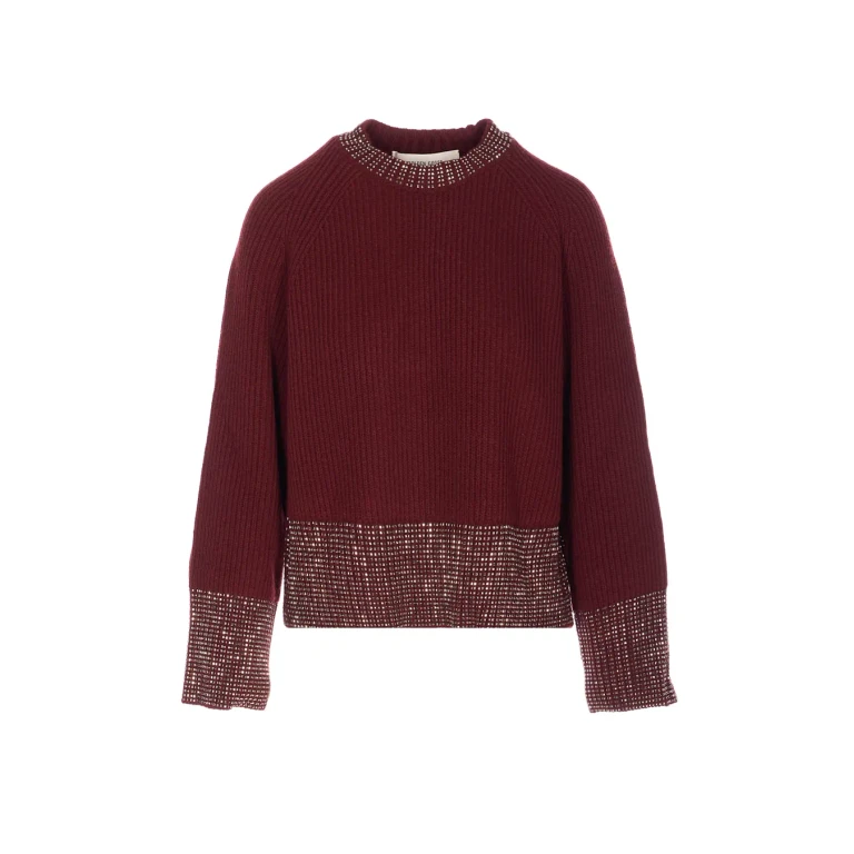 Golden Goose Pull Col Rond - Rouge