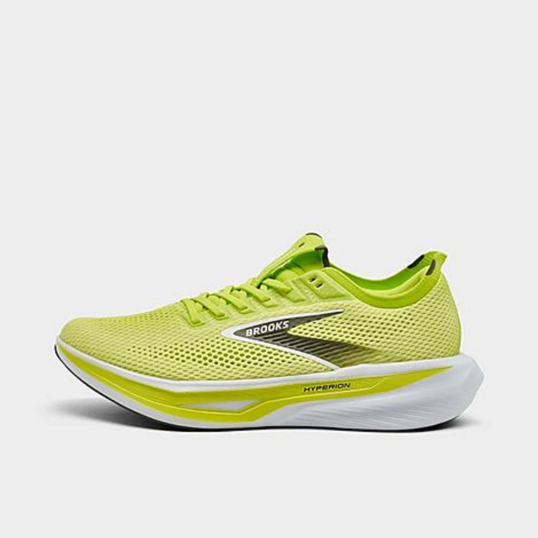 Brooks Men's Hyperion 3 Running Shoes in Sunny Lime/Olive/White Size: 7.5