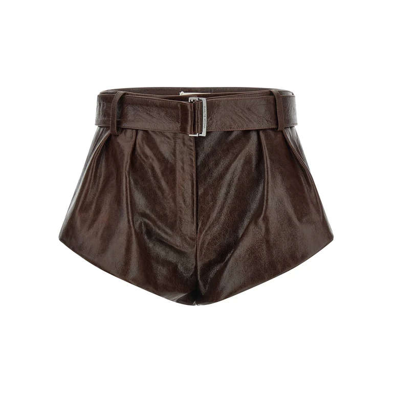 Magda Butrym 22 shorts Brown Sheepskin Bermuda - Women