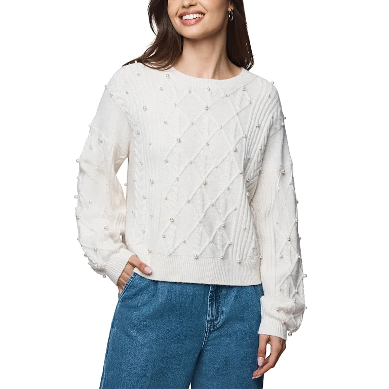 Splendid Demi Pearl Crewneck Sweater