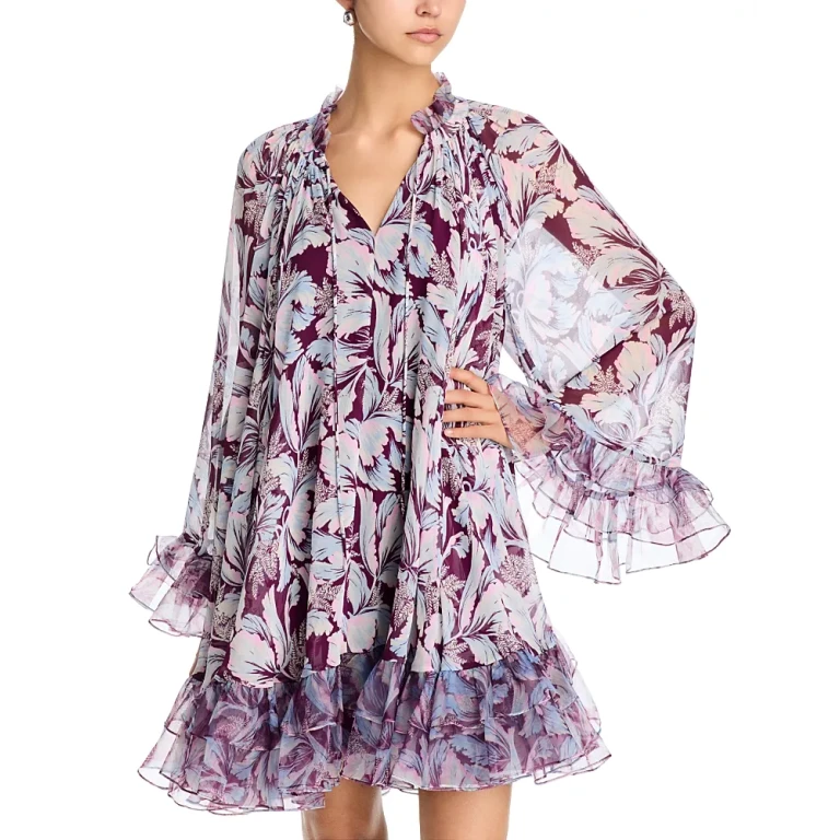 Cinq a Sept Multi Tulip Mini Dress