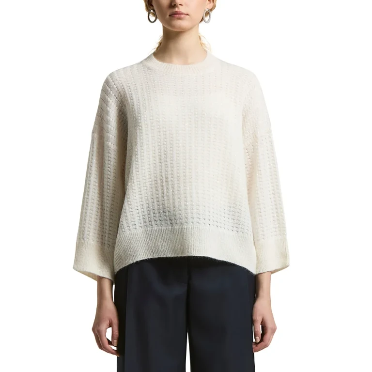 Peserico Flowy Sleeve Knitted Sweater