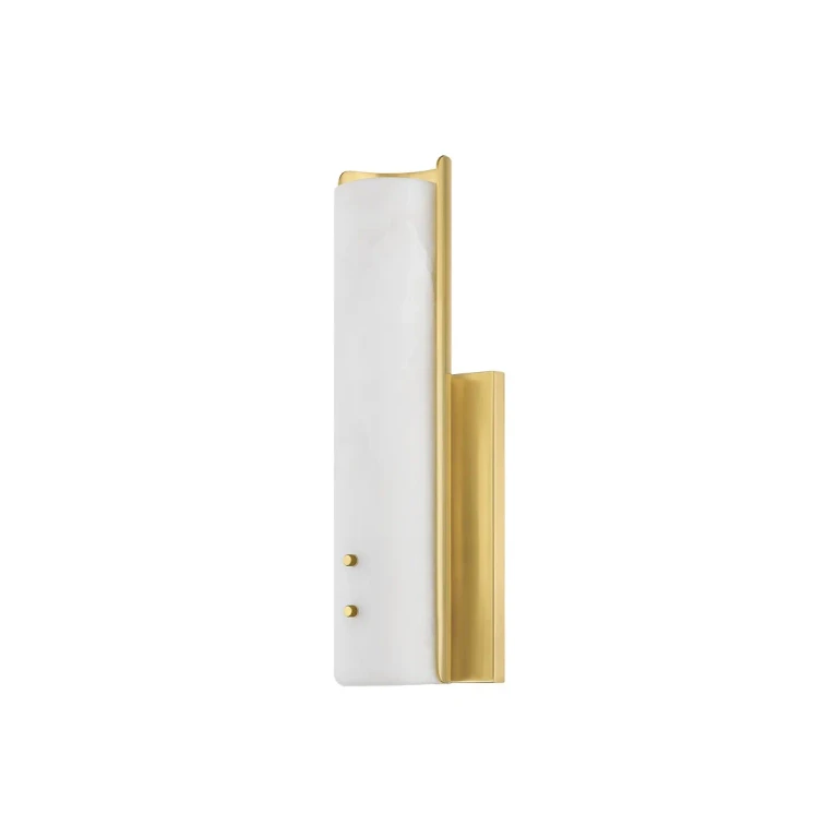 Aged Brass LED Wall Sconce from the Lucio Collection