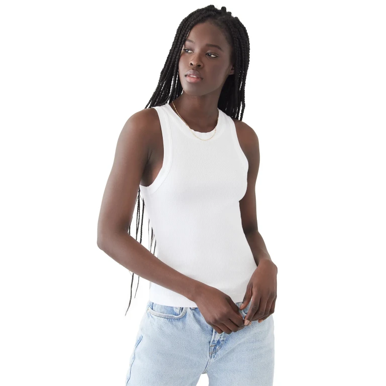 Citizens of Humanity Isabel Rib Tank Preto M