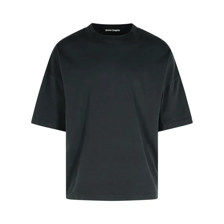 Palm Angels Black Cotton T-shirt