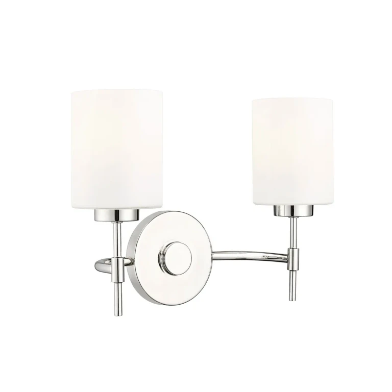 Polished Nickel Bathroom Vanity Light from the Keylee Collection