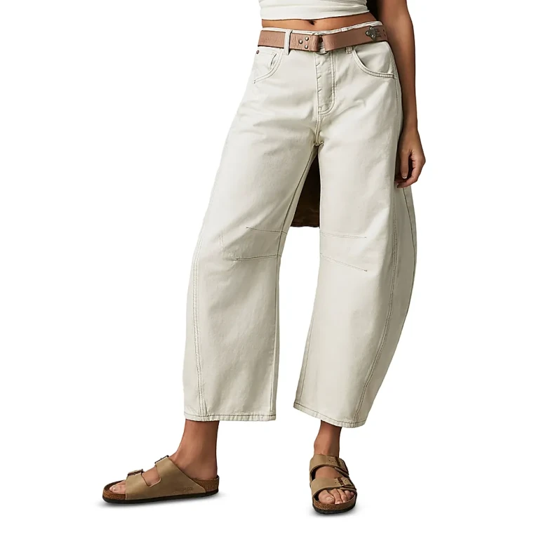 Free People We The Free Good Luck Mid Rise Barrel Jeans