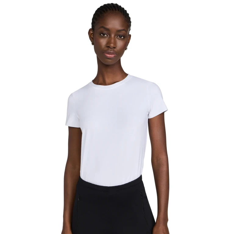 Commando Essential Cotton Tee Thong Bodysuit Black XL