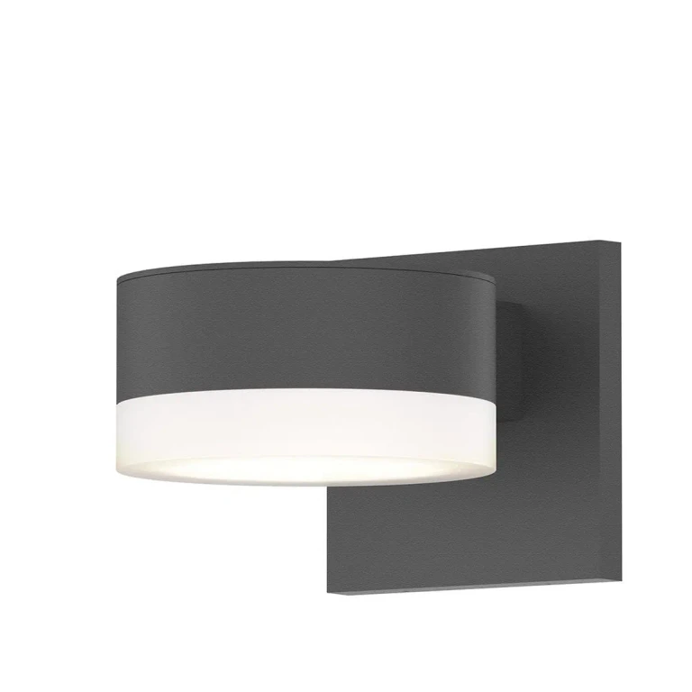 REALS 2.5" 2-Light LED Up/Down Wall Sconce in Textured Gray