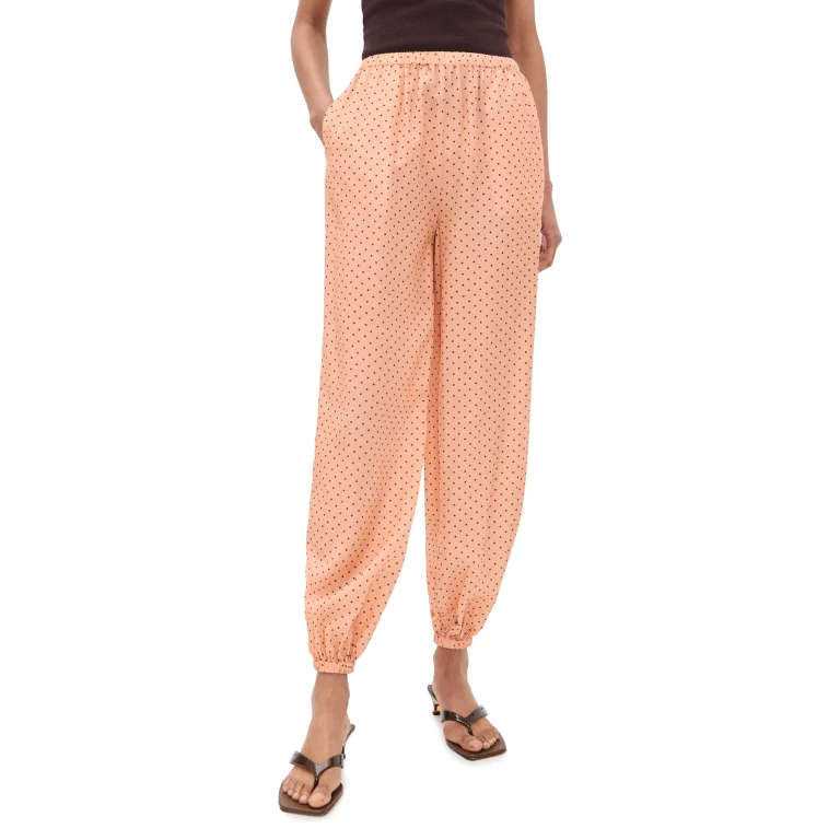 POSSE Evie Balloon Pants Tangerine Polka Dot S