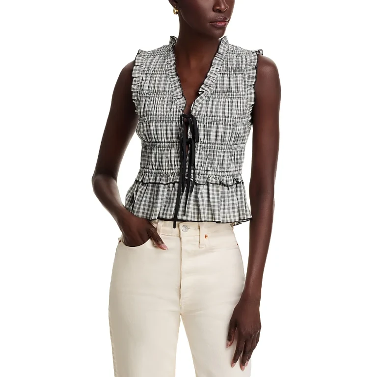 Rails Martine Gingham Peplum Top